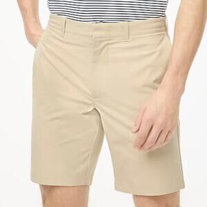 J.Crew Factory 9 Inch Tech Shorts Golf Performance Boat Vacation AL096 Dust 34